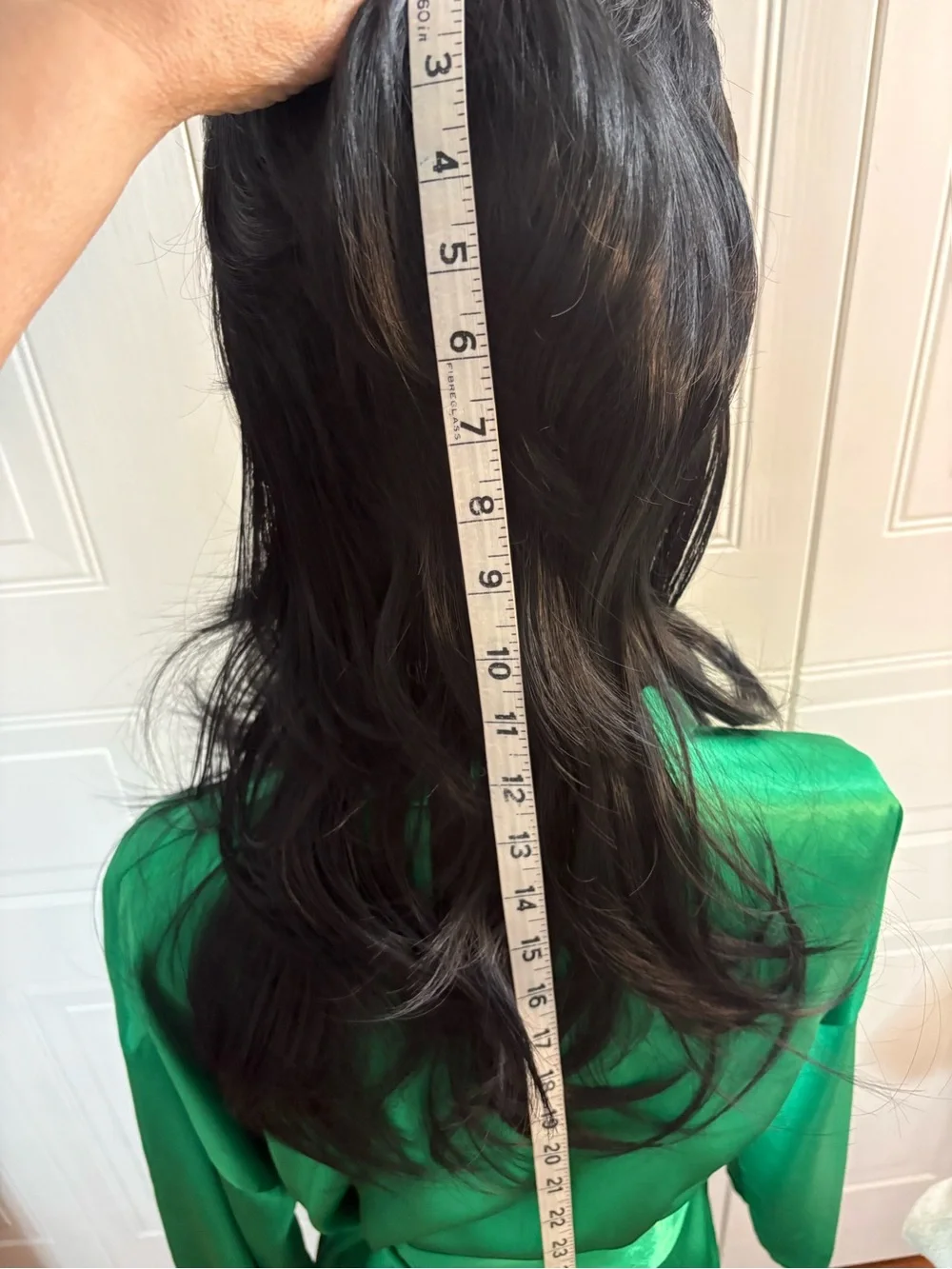 1980’s Women’s Black Mullet Long Retro Bouffant Wig NWOT